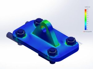 FEA blowout preventer lifting bracket
