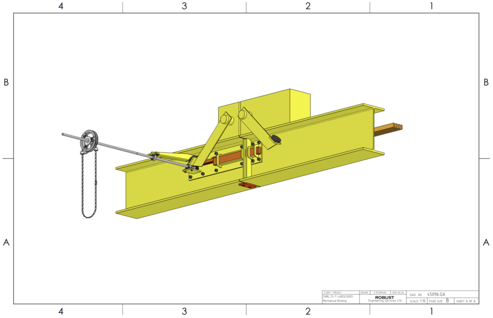 Custom Monorail Locking System